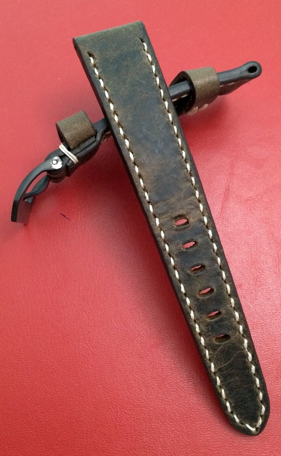 Real Leather Strap for Bremont watches (Dark Brown Color) 22mm/18mm - eternitizzz-straps-and-accessories