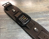 Fitbit Watch Band, Fitbit Watch Strap, Brown Leather Watch Band