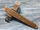 Genuine Leather Watch Straps 19mm, Leather watch Straps, 20mm watch band straps, Light Brown watch strap - eternitizzz-straps-and-accessories