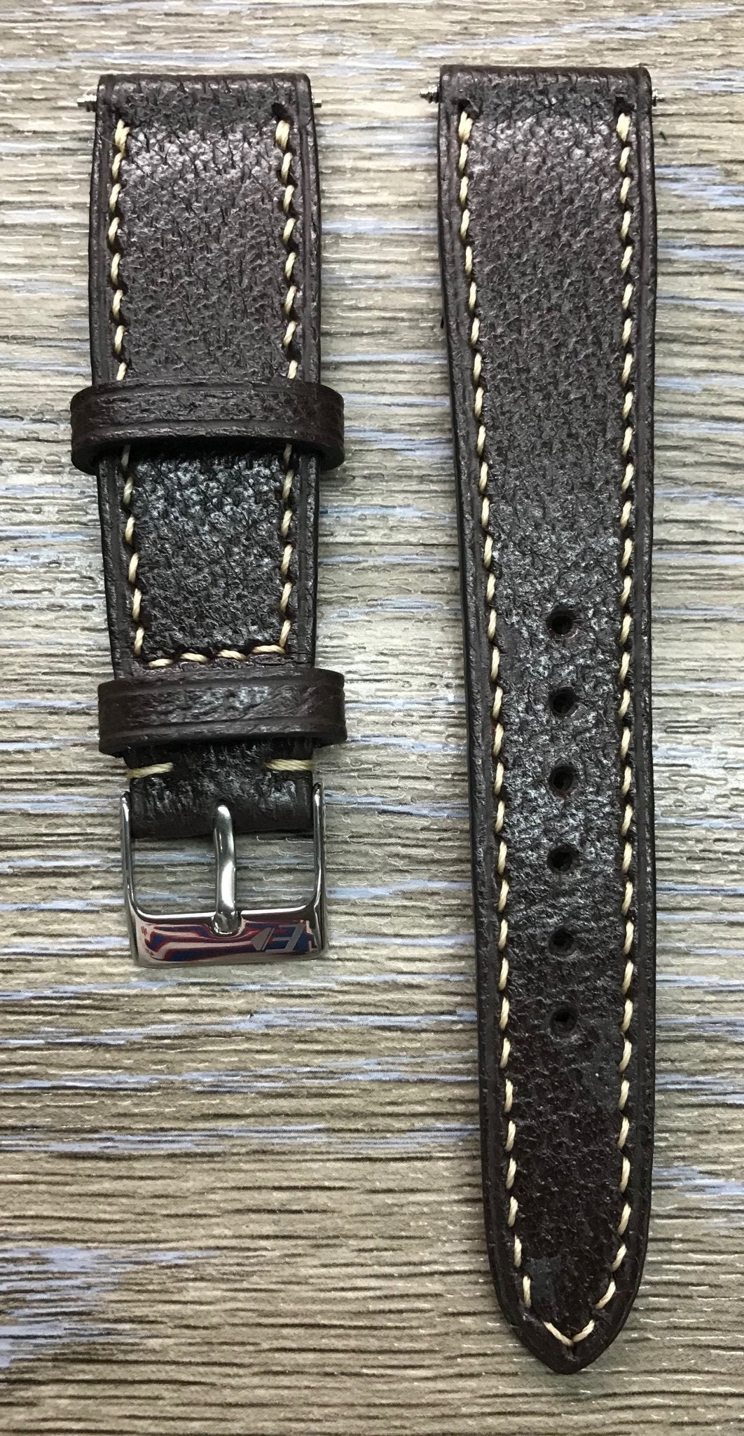 Rolex Watch Strap, 20mm leather Watch strap, 19mm leather watch band, Distress Brown Omega Watch Strap - eternitizzz-straps-and-accessories
