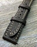 Rolex Watch Strap, 20mm leather Watch strap, 19mm leather watch band, Distress Brown Omega Watch Strap - eternitizzz-straps-and-accessories