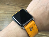 Apple Watch 44mm, 42mm Apple Watch Band, Homer Simpson, Apple Watch 38mm 40mm, iWatch, Epsom Jaune, apple watch strap - eternitizzz-straps-and-accessories