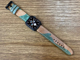 Apple Watch Band Ghost Camouflage Light Brown Watch Band in 44mm Series 6, Birthday Gift Ideas for Army Military Boyfriend, iWatch Customize Band, personalise Gift Idea, Handmade Leather Goods
