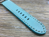 Apple Watch 38mm, 40mm Tiffany Blue Apple Watch Band, 44mm 42mm Watch Strap, Apple Watch Hermes, Leather Watch Strap - eternitizzz-straps-and-accessories