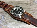 Real leather cuff watch strap for Rolex Watches (Leather Craving) - 20mm/20mm - eternitizzz-straps-and-accessories