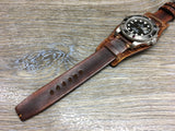 Real leather cuff watch strap for Rolex Watches (Leather Craving) - 20mm/20mm - eternitizzz-straps-and-accessories