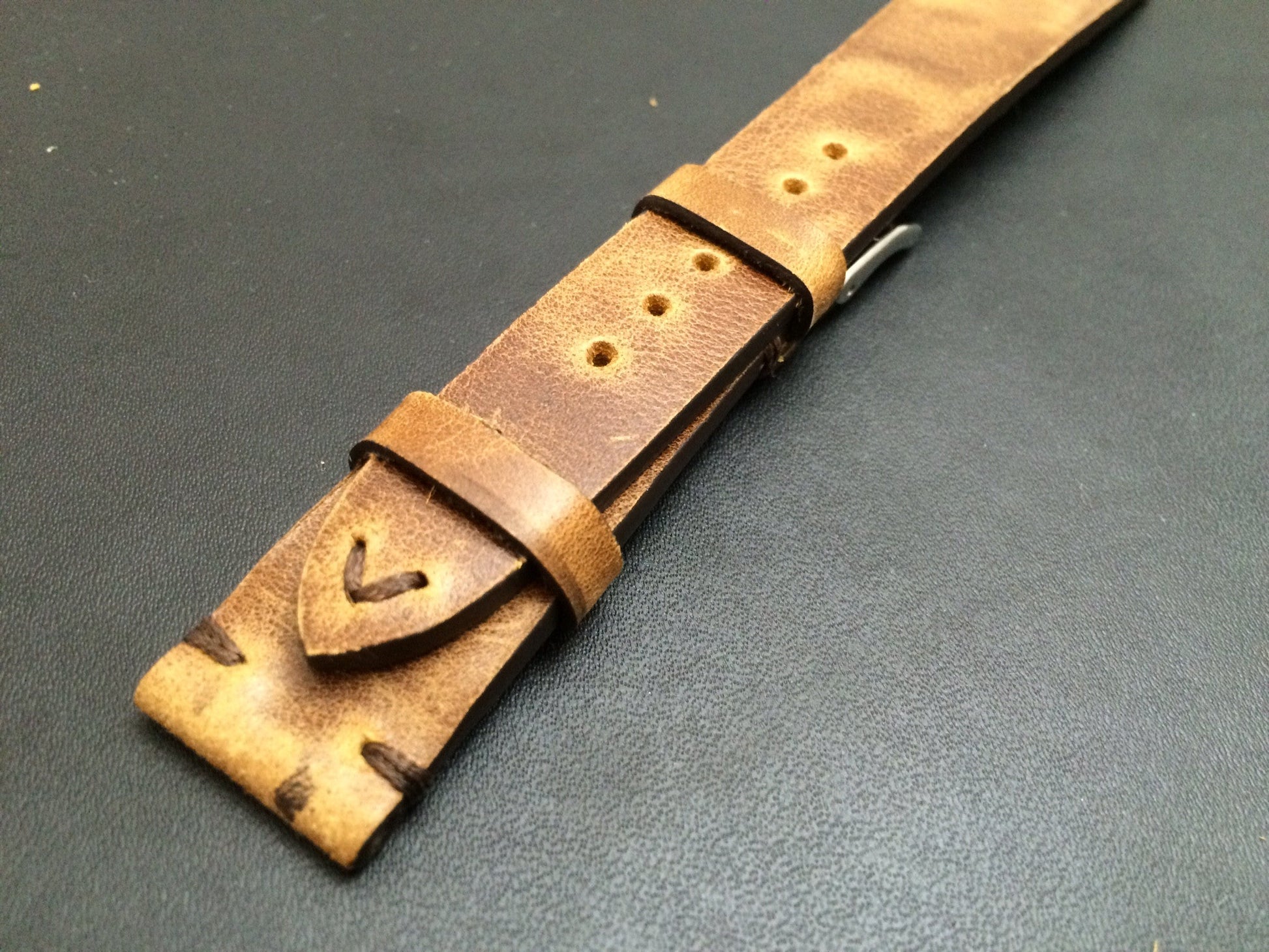 Leather Watch Band 19mm, Rolex Watch Strap, 20mm, IWC Vintage Brown 18mm - eternitizzz-straps-and-accessories
