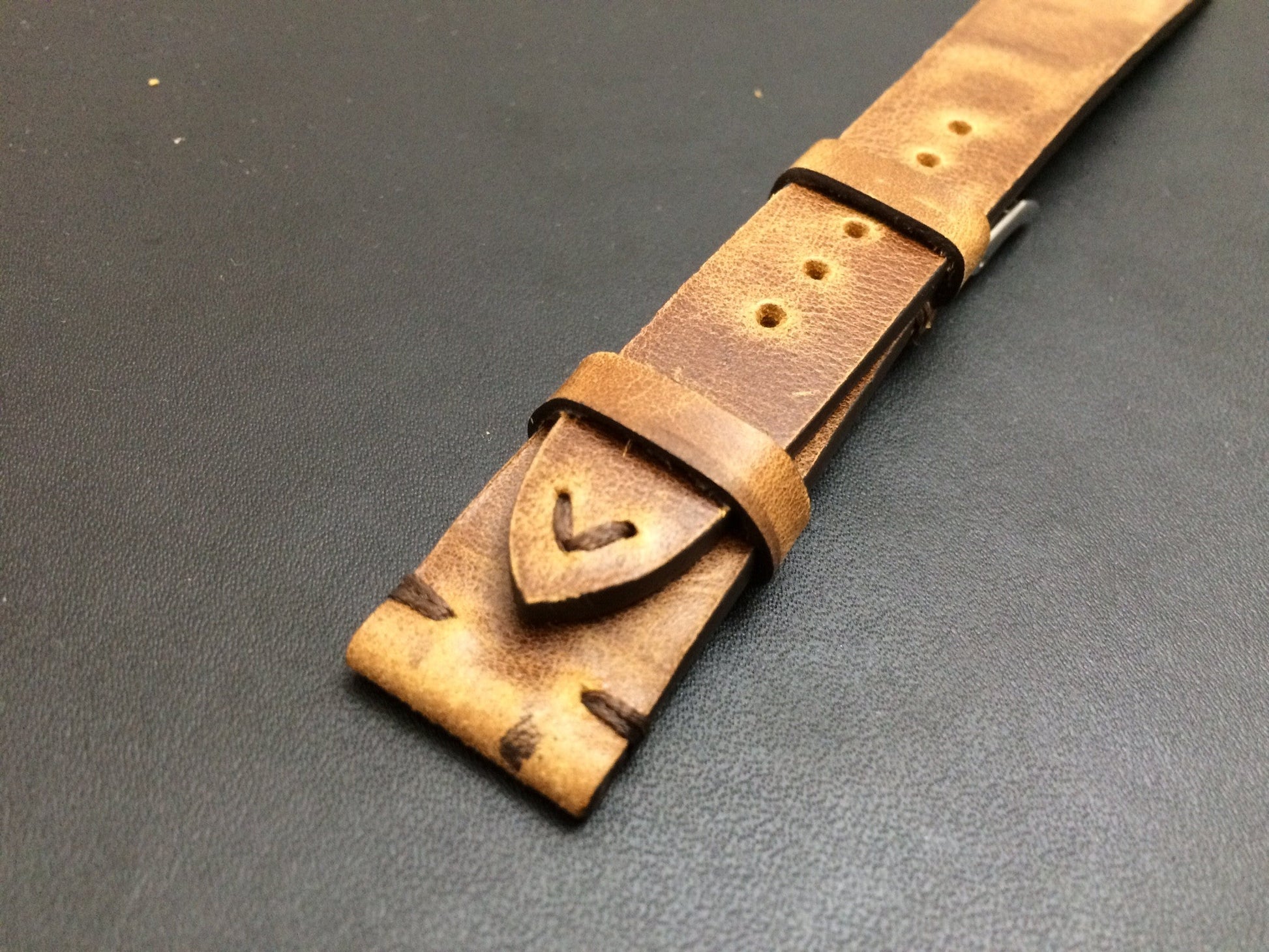 Leather Watch Band 19mm, Rolex Watch Strap, 20mm, IWC Vintage Brown 18mm - eternitizzz-straps-and-accessories
