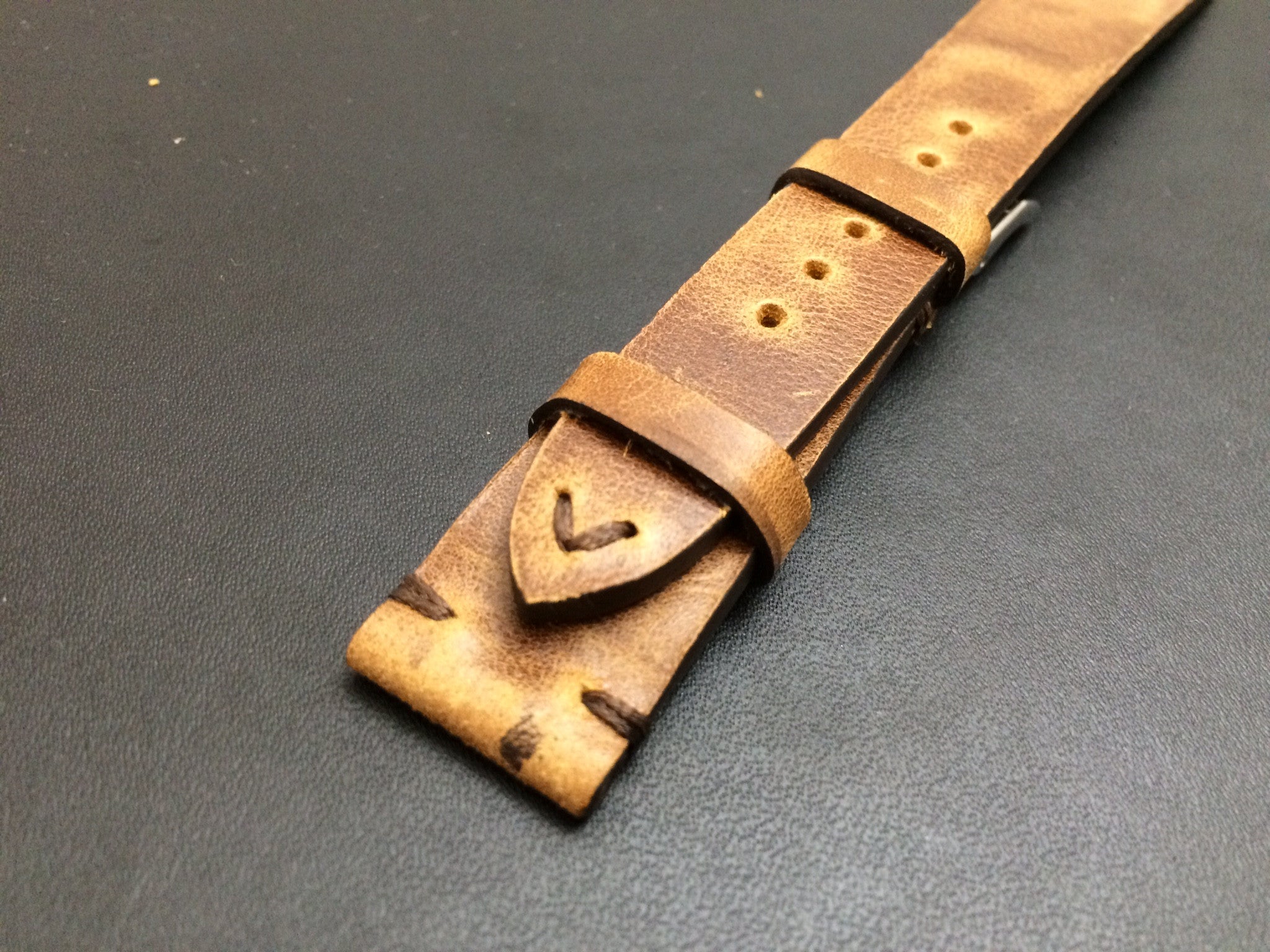 Leather Watch Band 19mm, Rolex Watch Strap, 20mm, IWC Vintage Brown 18mm - eternitizzz-straps-and-accessories