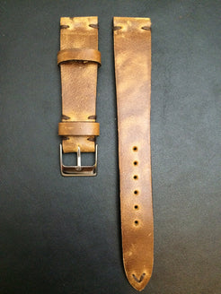 Leather Watch Band 19mm, Rolex Watch Strap, 20mm, IWC Vintage Brown 18mm - eternitizzz-straps-and-accessories