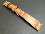 Leather Watch Band 19mm, Rolex Watch Strap, 20mm, IWC Vintage Brown 18mm - eternitizzz-straps-and-accessories