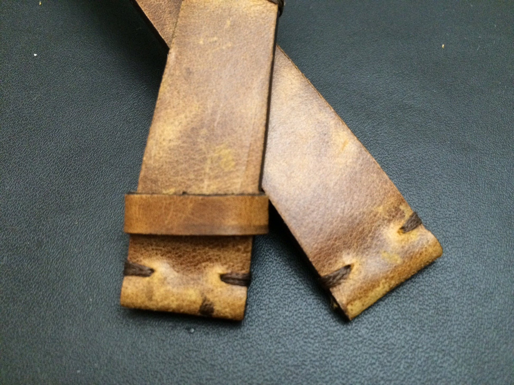 Leather Watch Band 19mm, Rolex Watch Strap, 20mm, IWC Vintage Brown 18mm - eternitizzz-straps-and-accessories