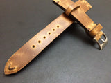 Leather Watch Band 19mm, Rolex Watch Strap, 20mm, IWC Vintage Brown 18mm - eternitizzz-straps-and-accessories