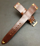 Leather Watch Strap, 19mm Watch Strap, Brown Watch Band, 18mm Watch Band, Rolex Watch strap - eternitizzz-straps-and-accessories