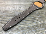 Handmade leather cuff watch strap, leather cuff watch band for Rolex Watches (Vintage Dark Brown) - 20mm/18mm - eternitizzz-straps-and-accessories