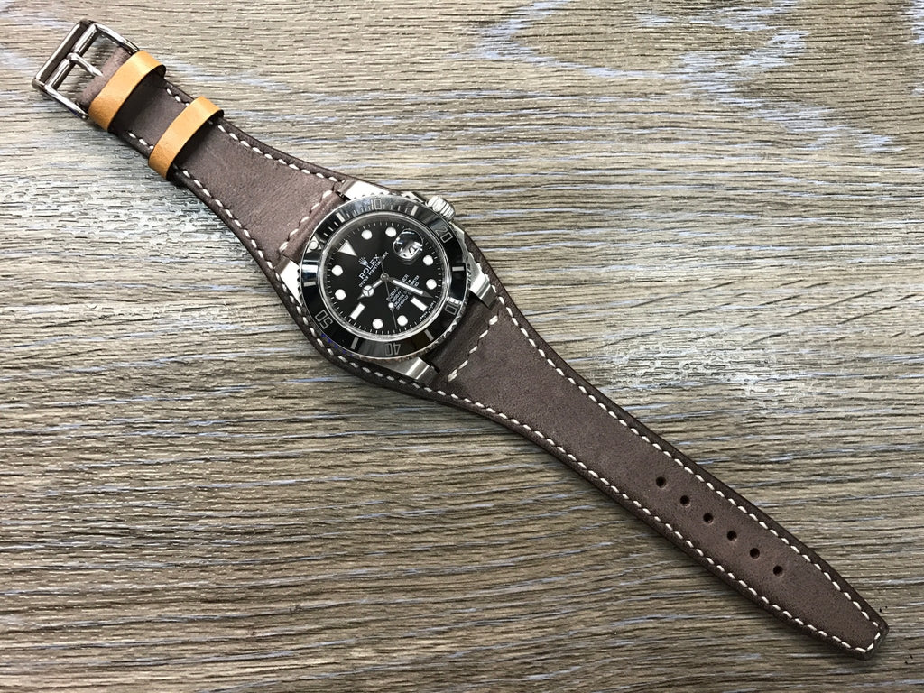 leather watch strap 20mm, 18mm bund strap, vintage brown leather watch band 19mm 20mm 21mm 22mm, Christmas Gift Ideas for Husband, Wrist watch band