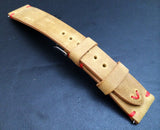 Leather Watch Strap, 20mm watch strap, 19mm watch band, Khaki Watch band for Rolex Watches - eternitizzz-straps-and-accessories