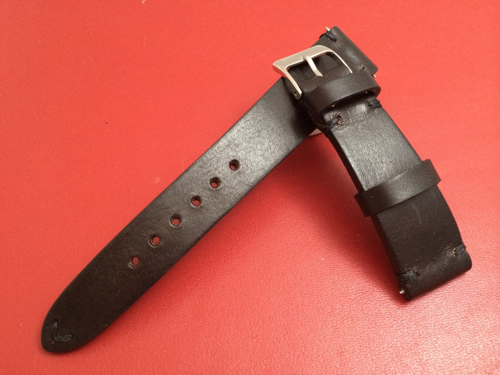 Leather watch Strap for Rolex, Dark Brown watch strap,  20mm watch band straps - eternitizzz-straps-and-accessories