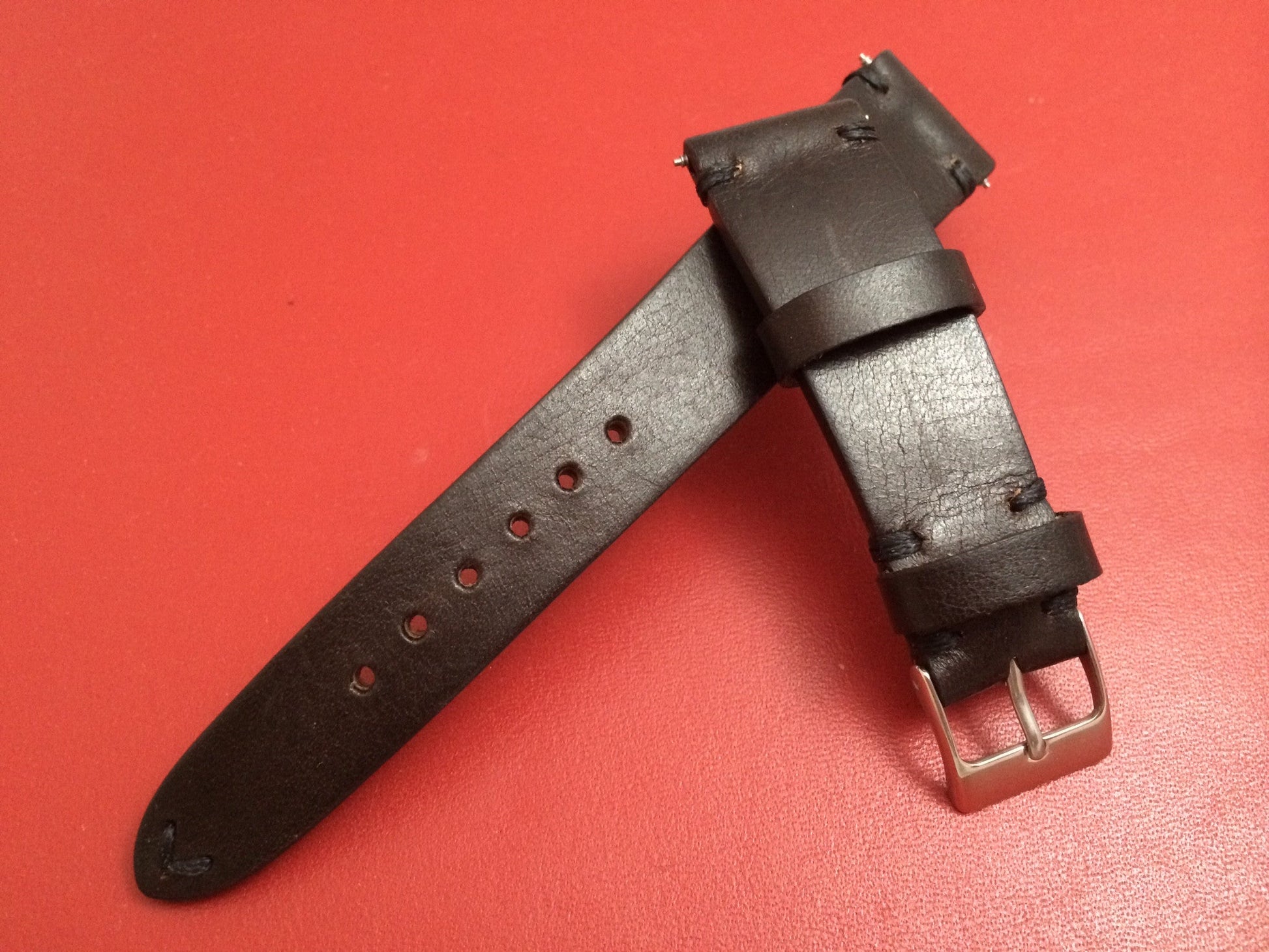 Leather watch Strap for Rolex, Dark Brown watch strap,  20mm watch band straps - eternitizzz-straps-and-accessories