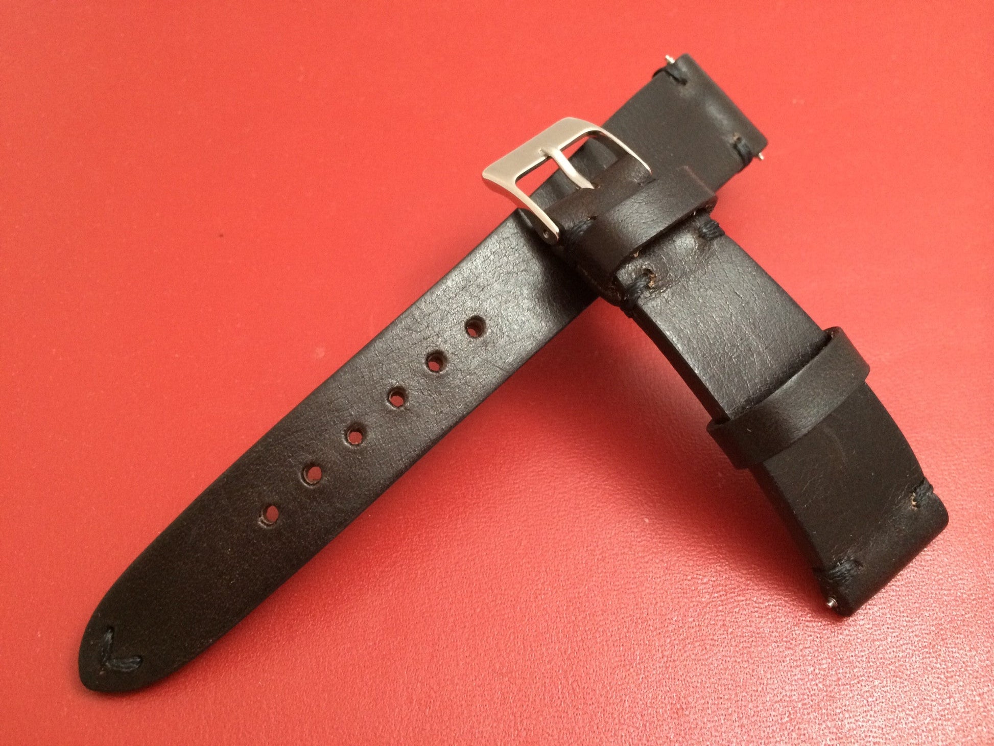 Leather watch Strap for Rolex, Dark Brown watch strap,  20mm watch band straps - eternitizzz-straps-and-accessories