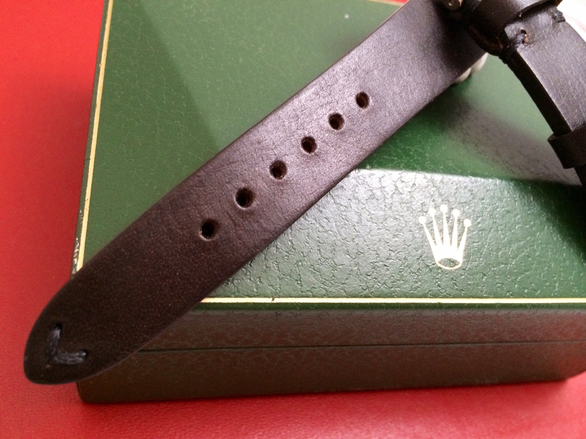 Leather watch Strap for Rolex, Dark Brown watch strap,  20mm watch band straps - eternitizzz-straps-and-accessories