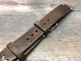 Leather Watch Strap, Watch Strap for Rolex, 18mm Leather Watch Strap, Raw Brown Watch Band, 20mm Brown Watch Strap, 21mm Leather Watch Strap, Valentines Day Gift for Husband