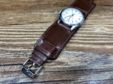 Leather Watch Straps 20mm 19mm lug, Paul Newman Bund Straps, Brown Leather Watch Band, Leather Cuff Watch Straps, Christmas Gift Ideas