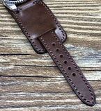 Leather Watch Straps 20mm 19mm lug, Paul Newman Bund Straps, Brown Leather Watch Band, Leather Cuff Watch Straps, Christmas Gift Ideas