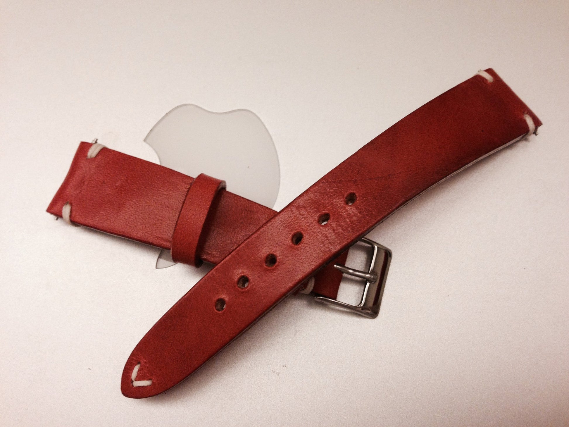 Rolex Watch Strap 20mm, Leather Watch band, Leather Watch Strap 19mm, 18mm, Vintage Orange Watch Strap - eternitizzz-straps-and-accessories