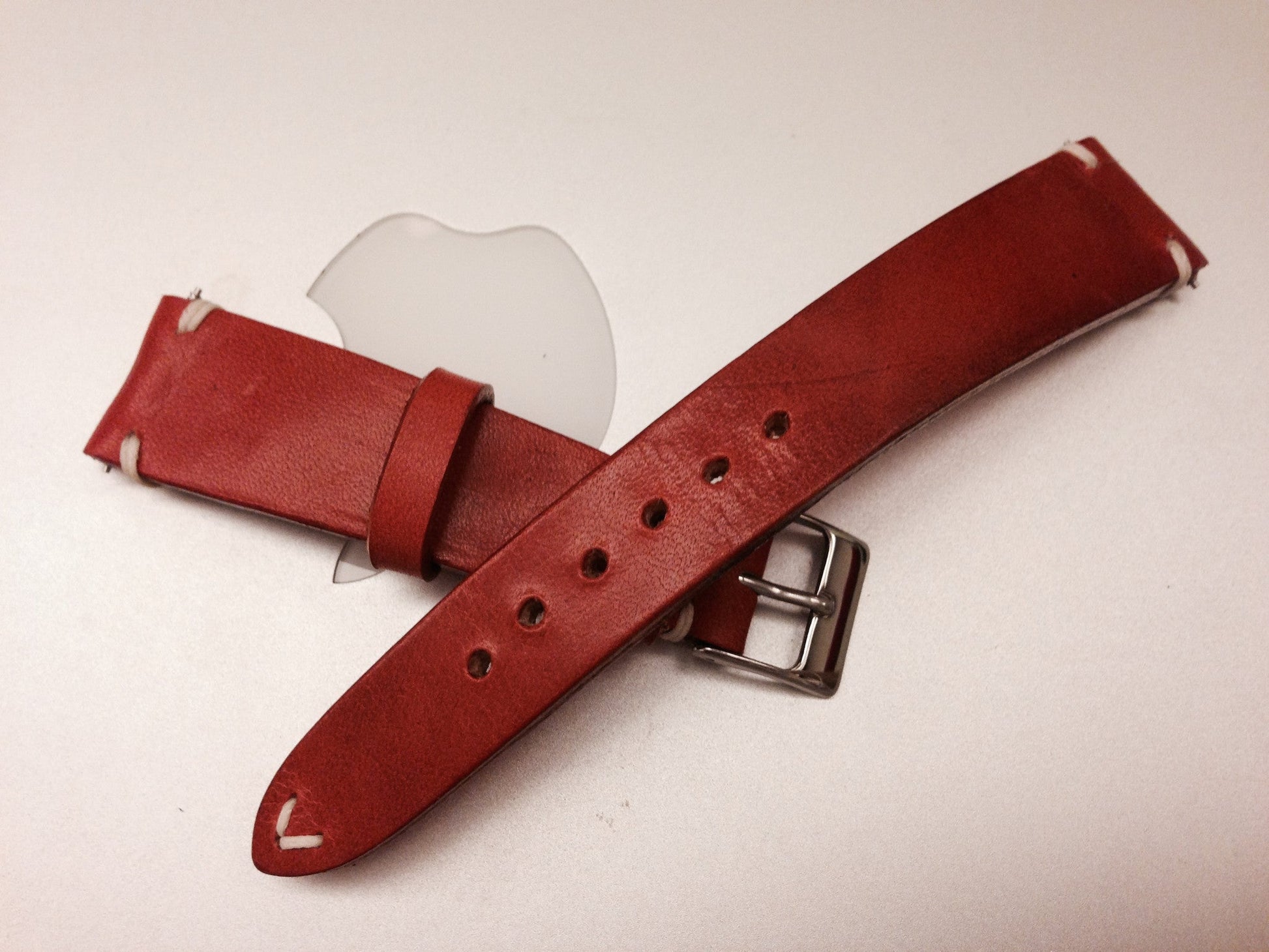 Rolex Watch Strap 20mm, Leather Watch band, Leather Watch Strap 19mm, 18mm, Vintage Orange Watch Strap - eternitizzz-straps-and-accessories