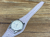 Leather Watch Straps 20mm, Racing Watch Straps, Rally watch band, Gray Leather Men wrist watch band replacement, 19mm leather cuff band, gift idea for Easter