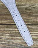 Leather Watch Straps 20mm, Racing Watch Straps, Rally watch band, Gray Leather Men wrist watch band replacement, 19mm leather cuff band, gift idea for Easter