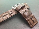 Panerai Watch Strap, Brown Alligator Watch band, Leather Watch Strap, 24mm 26mm Watch Strap replacement - eternitizzz-straps-and-accessories
