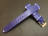 Rolex Watch Strap, Leather Watch Band, 20mm, 19mm, Ostrich Leg leather watch strap, Blue Watch Band, 18mm - eternitizzz-straps-and-accessories