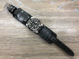 Newman Style Rolex Watch Strap, Alligator Skin Watch Strap, 20mm Watch Strap