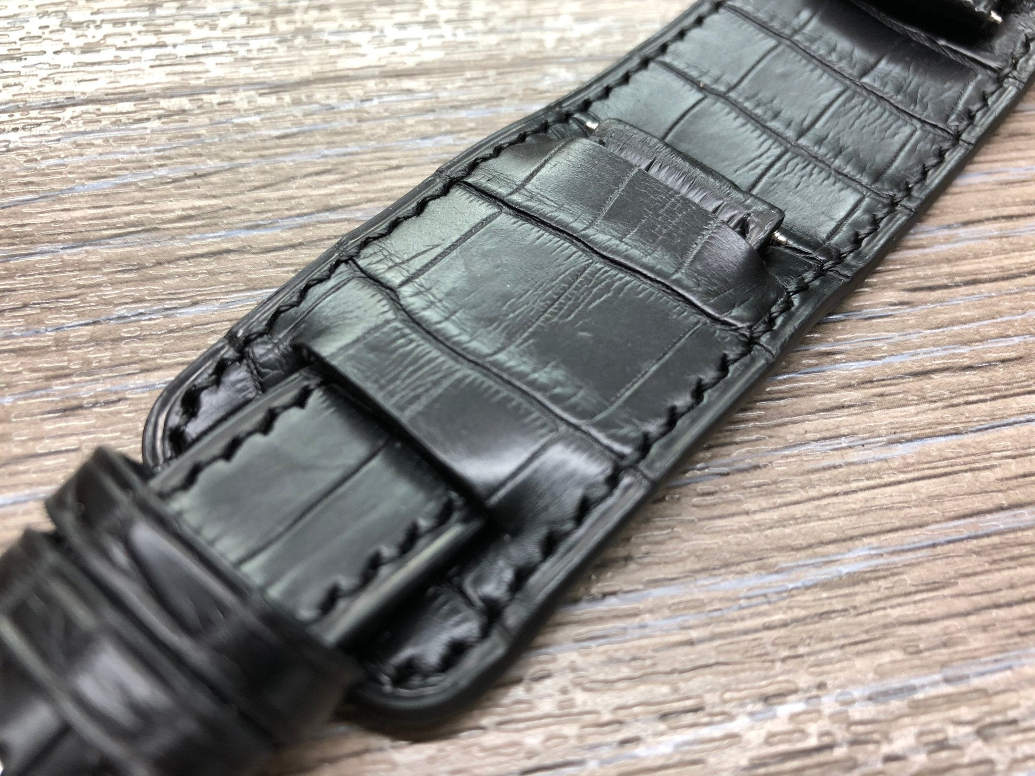 Leather Cuff Band Alligator Leather bund watch Strap for Rolex Daytona
