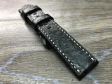 Panerai Watch Strap, Panerai Watch strap, Distress Black leather watch band, real leather watch strap, 24mm Watch Strap, 26mm Watch Band - eternitizzz-straps-and-accessories