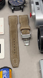 Pilot Watch Strap 20mm, Leder Uhrenarmband, Beige Big Pilot Suede Watch Band 22mm, Mens Pilot Style Aviation Wrist Watch Band 20mm