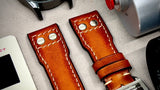 Our Aged Leather Watch Band in 21mm size is a must-have accessory for any watch lover.