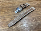 Pilot Watch Straps 22mm, Aviator Watch Band, Leather Watch Straps 21mm, Brown Leather 20mm Watchband Deployant Clasp Buckle, Gift Ideas