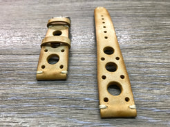 Racing Watch Straps, Leather watch band, Rally Watch straps, Vintage Beige watch band, 18mm 19mm 20mm Watch Straps, FREE SHIPPING - eternitizzz-straps-and-accessories