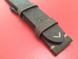Real Leather Strap for Panerai watches (Dark Brown) 24mm/22mm - Classic stitching style - eternitizzz-straps-and-accessories