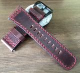 SevenFriday watch band, Seven Friday P2B 01 watch strap, Brown watch band, Leather Watch Strap - 28mm watch band - eternitizzz-straps-and-accessories