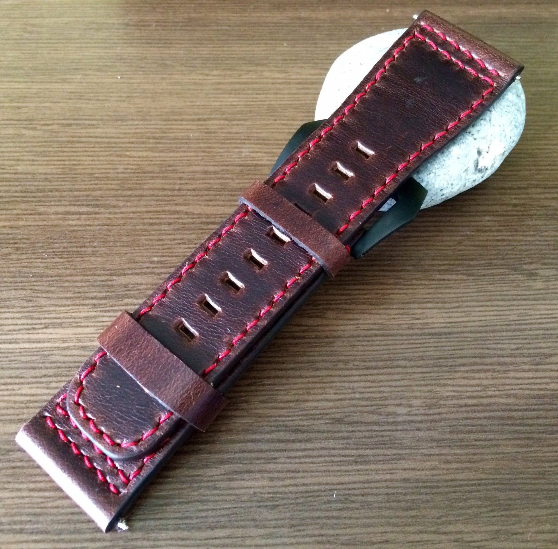 SevenFriday watch band, Seven Friday P2B 01 watch strap, Brown watch band, Leather Watch Strap - 28mm watch band - eternitizzz-straps-and-accessories