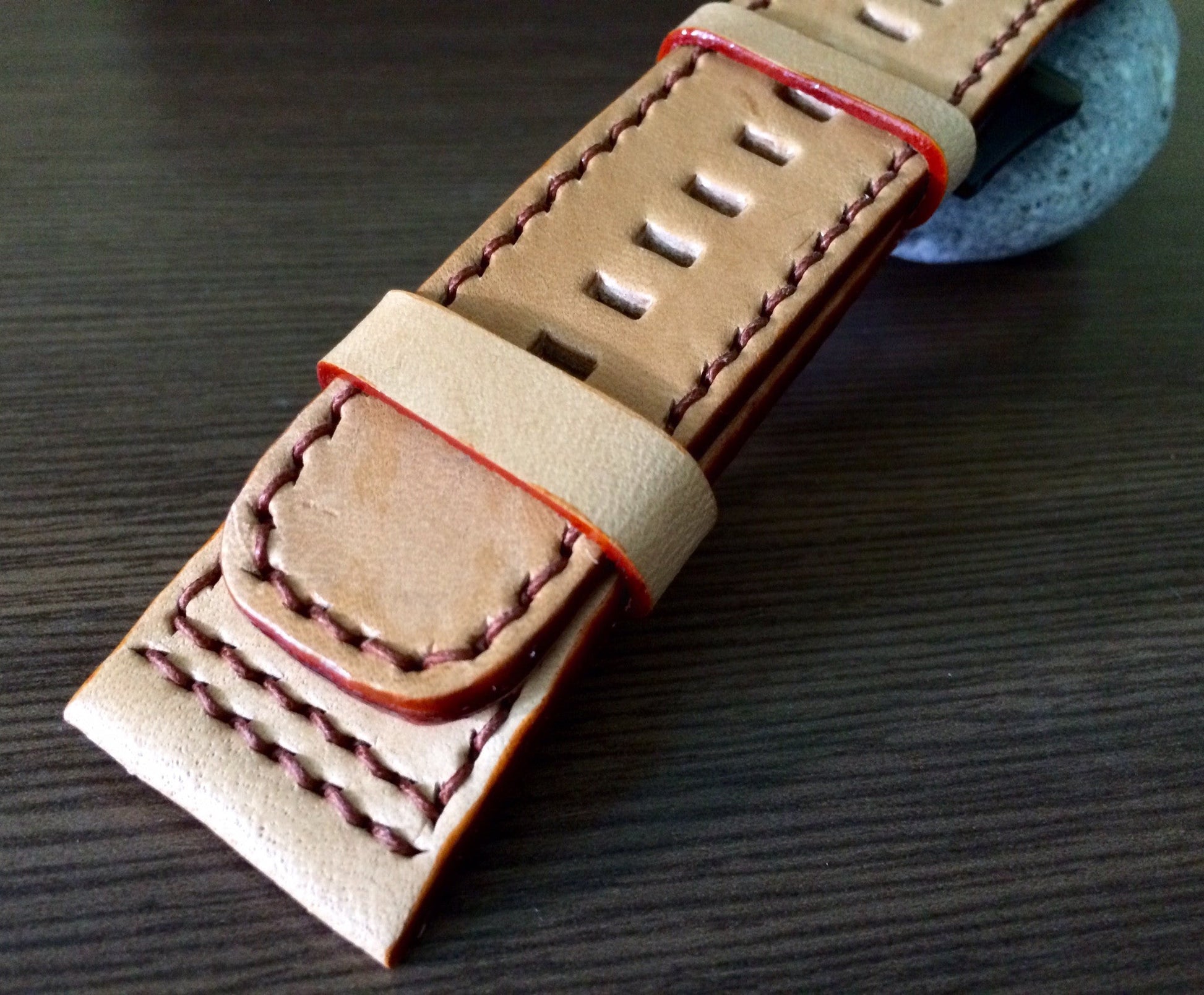 SevenFriday Watch Band, Seven Friday Watch Strap, 28mm Leather Watch Band, Khaki Watch Strap Replacement - eternitizzz-straps-and-accessories