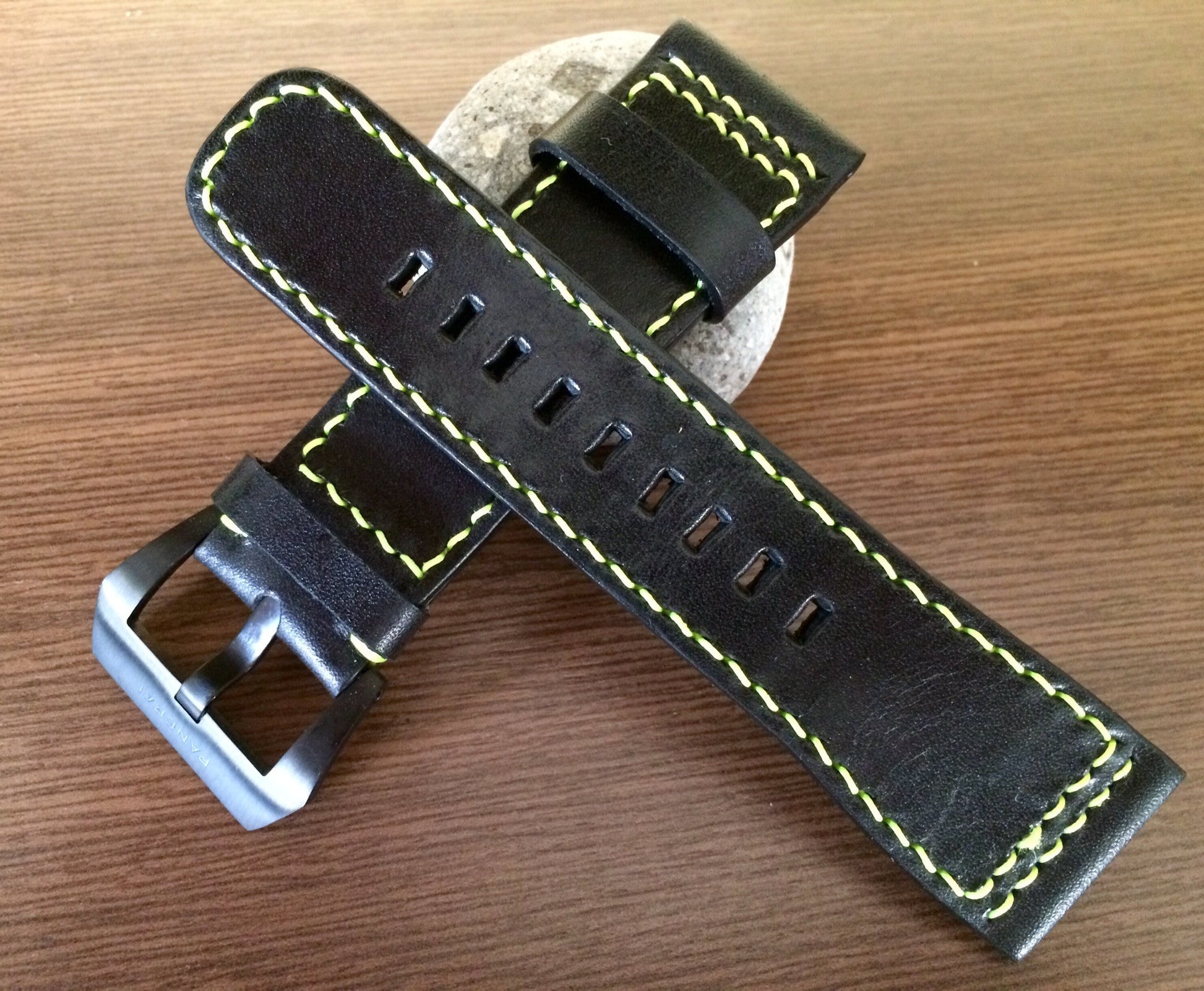 SevenFriday watch band, SevenFriday watch strap, Leather Watch Strap 28mm, Black - eternitizzz-straps-and-accessories