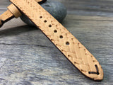 Special craving art real Leather Strap for Rolex, IWC, Omega (Khaki) - 20mm/16mm - eternitizzz-straps-and-accessories
