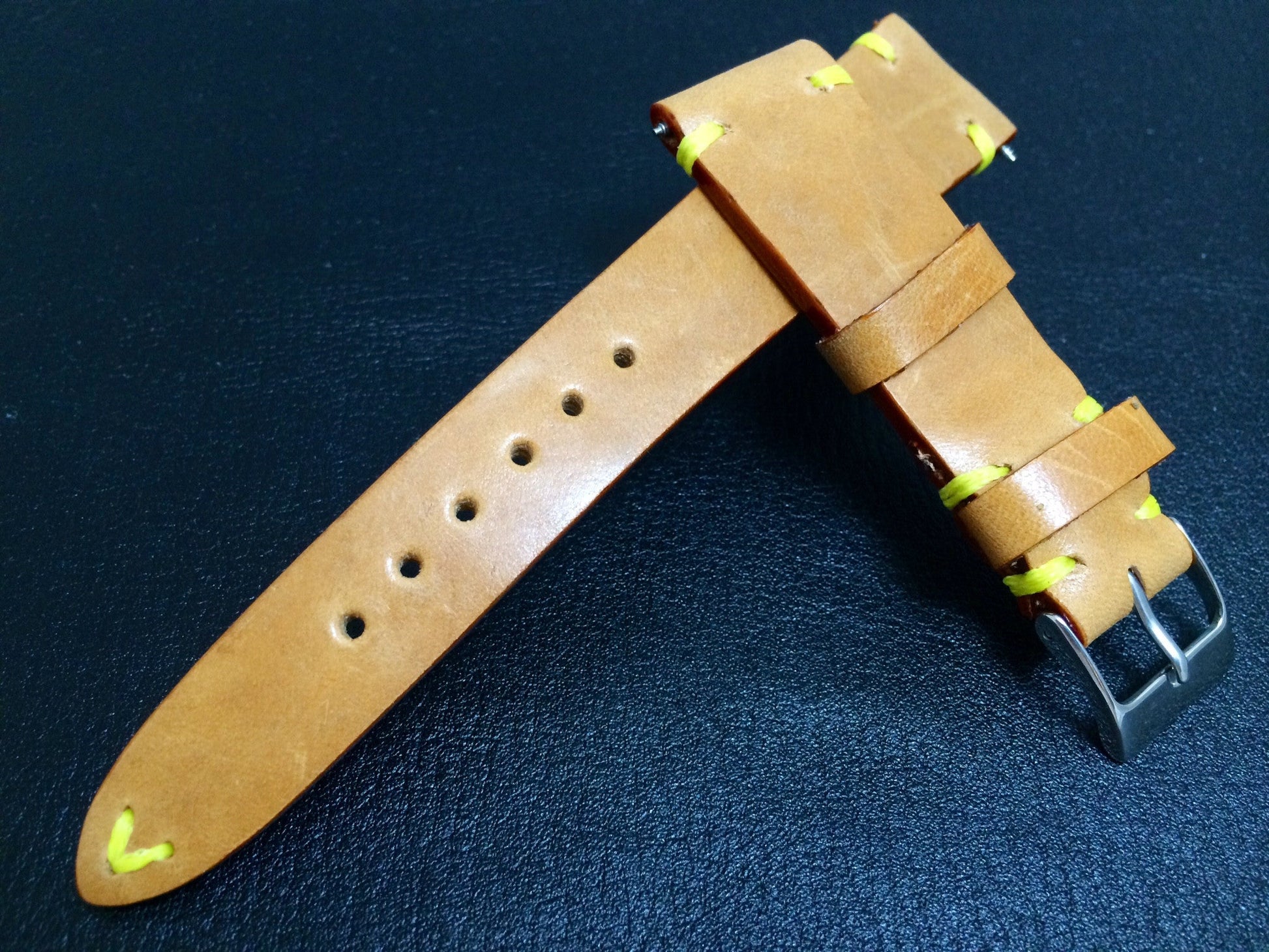Vintage (1980's) Louis Vuitton Leather material watch Strap for Rolex,
