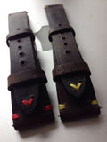 Vintage Real Leather Strap for Rolex, IWC, Omega (Dark Brown) - 20mm/16mm - eternitizzz-straps-and-accessories