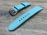 24mm watch strap for Panerai, Leather Watch band, Tiffany Blue watch strap, FREE SHIPPING - eternitizzz-straps-and-accessories